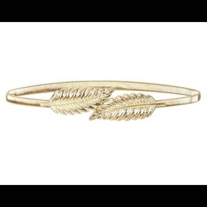 Gold Leaf Design Women's Belt